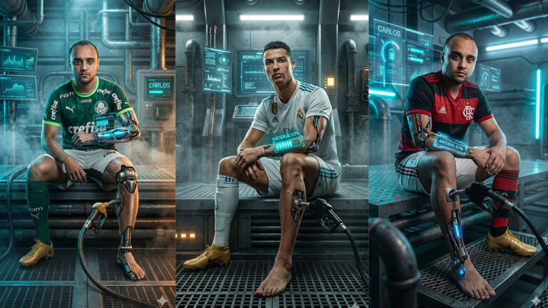 Leia mais sobre o artigo Como Fazer Pôster de Futebol Robô Futurista